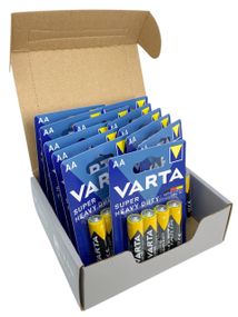 Батарейки VARTA SuperLife сольові пальчикові великі АА R6P упаковка набір 48 штук zinc carbon