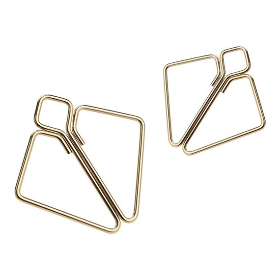 SX0844 Затискачі для сосків з важкою підвіскою LOCKINK Nipple Clamps with Heavy Pendant, золотисті | Зображення 2