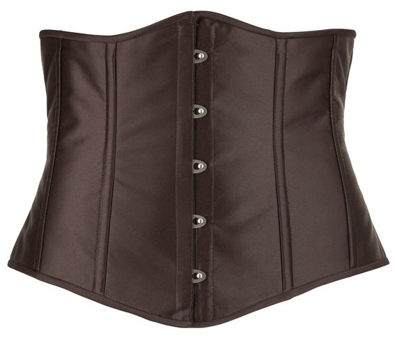 Корсет з відкритим бюстом Cottelli Collection Underbust Corset зі шнурівкою, чорний, XL sexstyle | Зображення 5