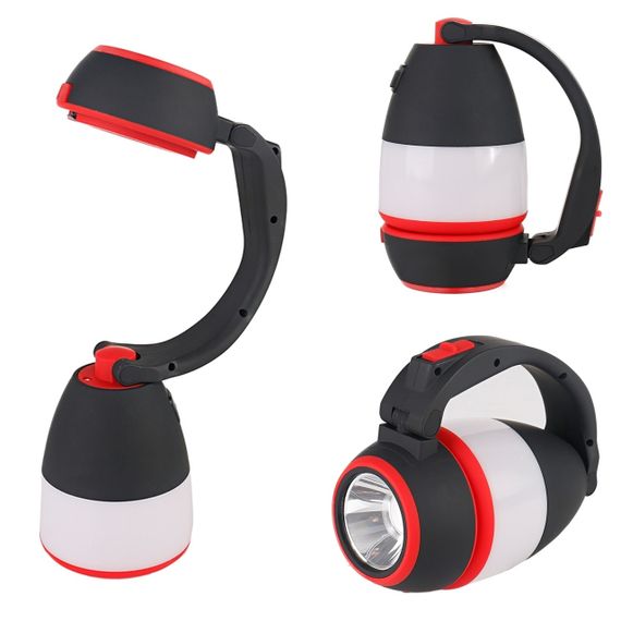 Ліхтар кемпінговий світлодіодний Luxel TR-01R, 7Вт, акумуляторний трансформер для туризму