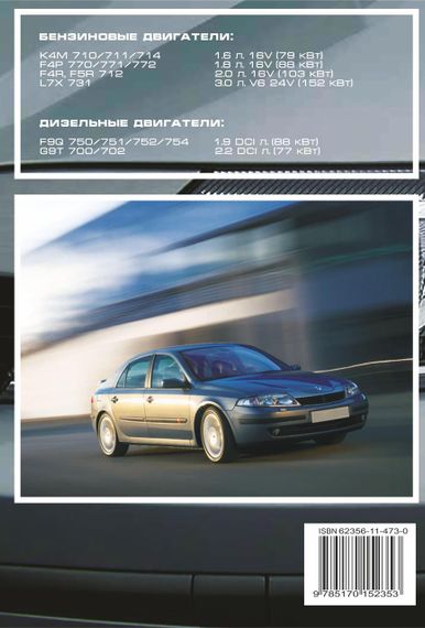 Renault Laguna II. Посібник з ремонту й експлуатації. Книга | Зображення 1