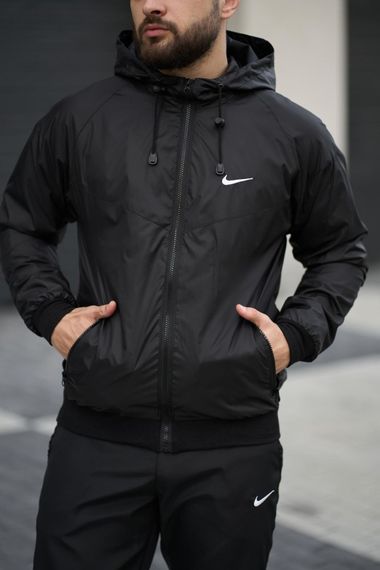 Вітровка чоловіча "Windrunner Jacket" Nike чорна | Зображення 1