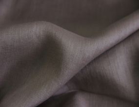 Костюмный итальянский лён с эластаном натуральный серого цвета однотонный MI 17 К