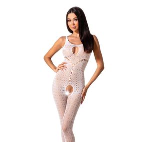 Бодістокінг з доступом до інтимних місць Passion BS078 white, One size