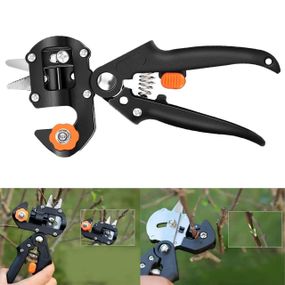 Секатор щеплювальний для гілок 3-10 мм, з 3 ножами / Садовий секатор для обрізання та щеплення дерев