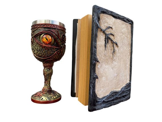 Подарунковий набір Келих 3D Око Orange і Блокнот 3D «Тінь Ворона» | Зображення 1