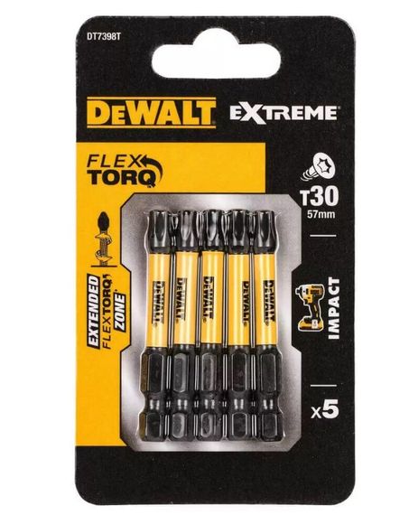 Набір біт DeWalt ударні IMPACT TORSION (DT7398T)