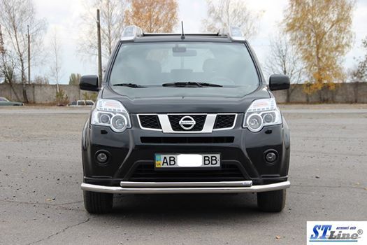 Передній захист ST014 (нерж) для Nissan X-trail T31 2007-2014рр | Зображення 2