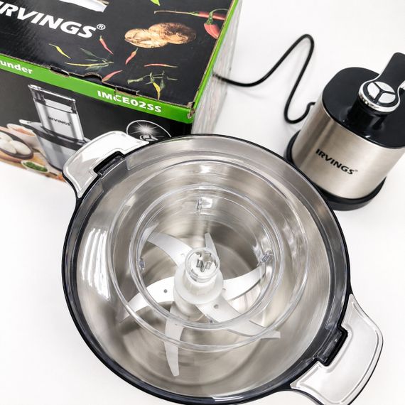 Измельчитель-чоппер Irvings IMCE02SS, 10 л, 2000 Вт, с чашей из нержавеющей стали | Зображення 8
