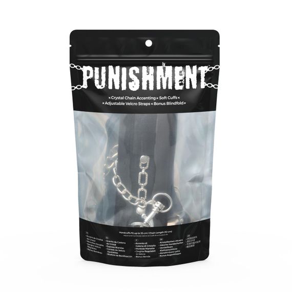 Наручники Punishment - Crystal Detail Handcuffs - Black Sex Aura | Зображення 3