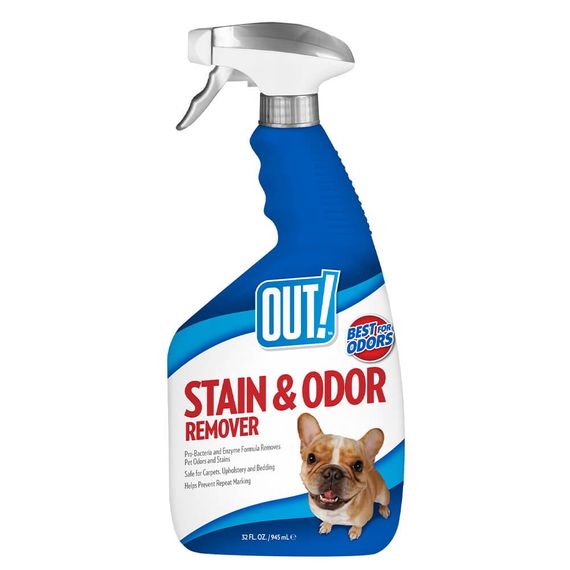 Спрей для удаления пятен и запахов от животных Out! Stain & Odor Remover, 946 мл