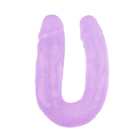 Фалоімітатор подвійний Chisa Hi-Rubber, фіолетовий Sex Aura | Зображення 1