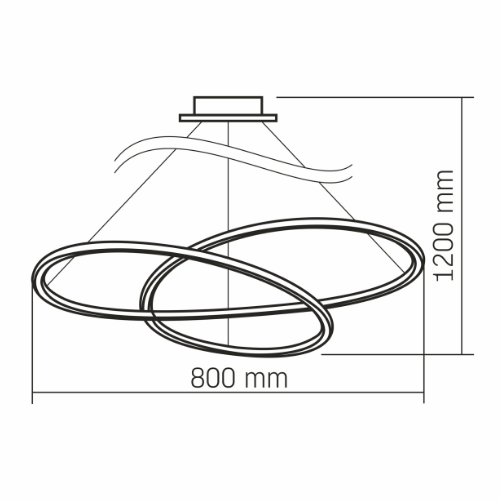LED Світильник функціональний 110W VL-CLD-989-BK Videx | Зображення 2