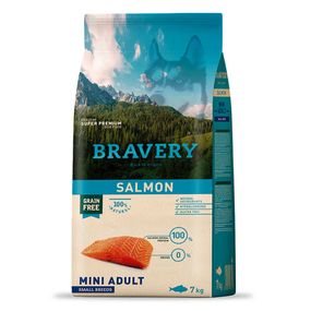 Корм Bravery Mini Adult Salmon сухий з лососем для дорослих собак малих порід 7 кг