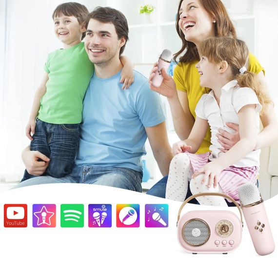 Беспроводной микрофон для караоке, колонка SPEAKER C20 PLUS | Зображення 2