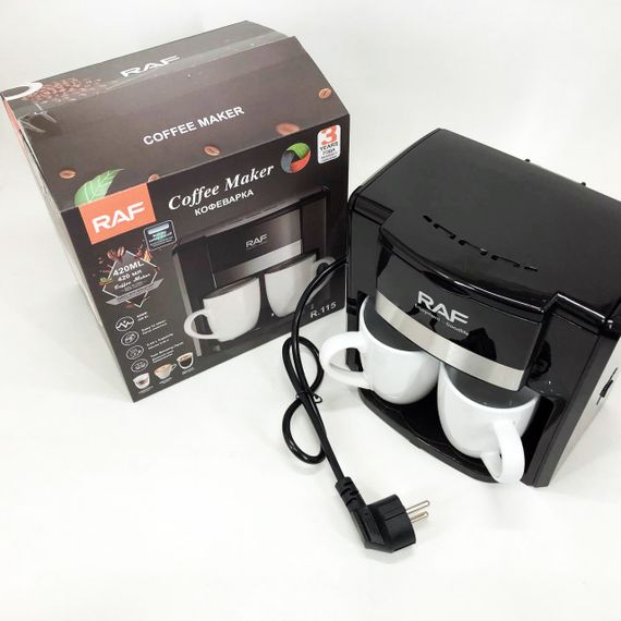 Маленька кавоварка для меленої кави, Кавоварка на роботу для дому настільна компактна DC-76 | Зображення 1