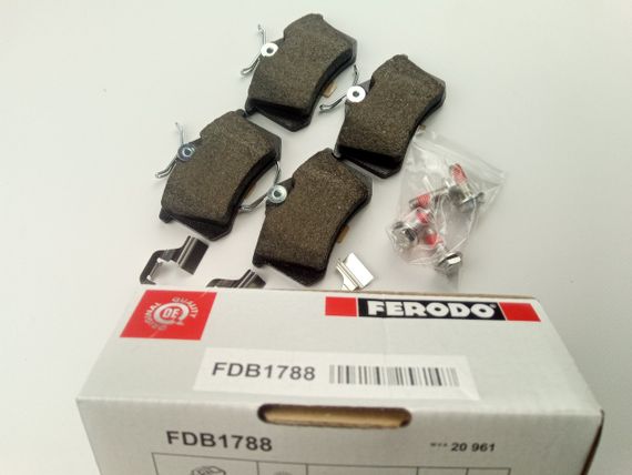 Колодки задні гальмівні VAG, FERODO (FDB1788) дискові (1J0698451) | Зображення 1