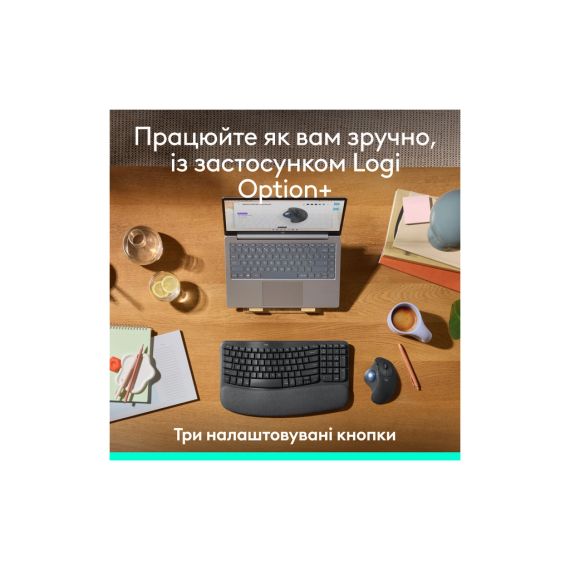 Мишка Logitech Ergo M575S Wireless Trackball Graphite (910-007029) | Зображення 4