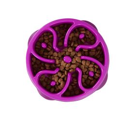 Миска-лабиринт для собак OutwardHound Fun Feeder Slo-Bowl, 20 см, фиолетовая