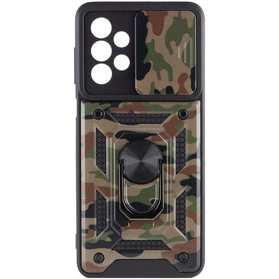 Ударопрочный чехол Camshield Serge Ring Camo для Samsung Galaxy A23 4G TPU+PC, Кольцо-держатель, Коричневый / Army Brown | Зображення 2