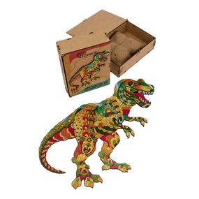 Фигурный деревянный пазл A3 "Тиранозавр Рекс" PuzA3-03114, 132 детали