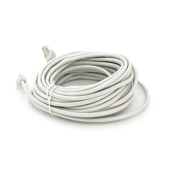 Патч-корд литой MERLION,FTP,RJ45,Cat.5e,10m,серый,CU,Q200 | Зображення 1