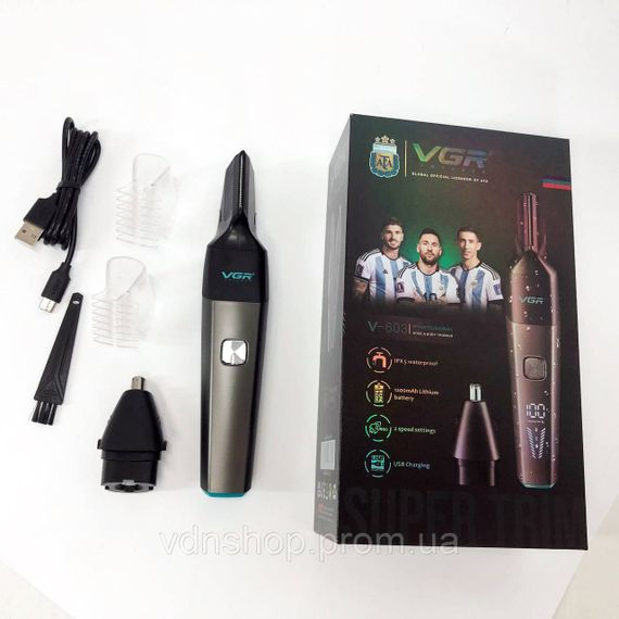 Тример для стрижки волосся у вухах VGR, вух, Тример для носа тример для бороди стрижки носа BY-76 | Зображення 1