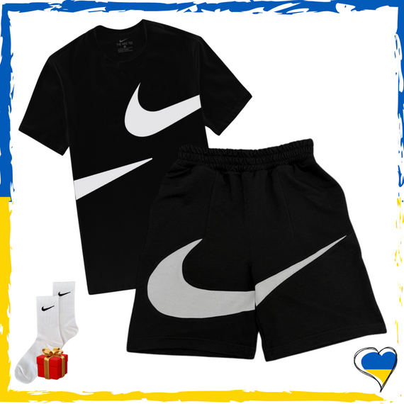 Комплект шорти Nike Big Swoosh та футболки 2шт Nike. Комплект Найк Біг Свуш XS/S | Зображення 3