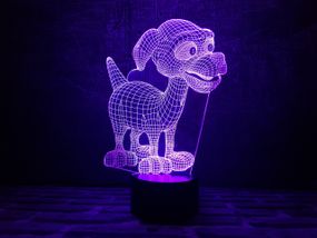 Сменная пластина для 3D светильников "Дружок" 3DTOYSLAMP