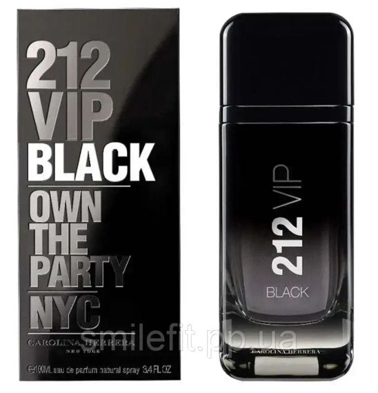 Мужская туалетная вода Carolina Herrera 212 VIP Black Own The Party NYC 100 мл с магнитной лентой