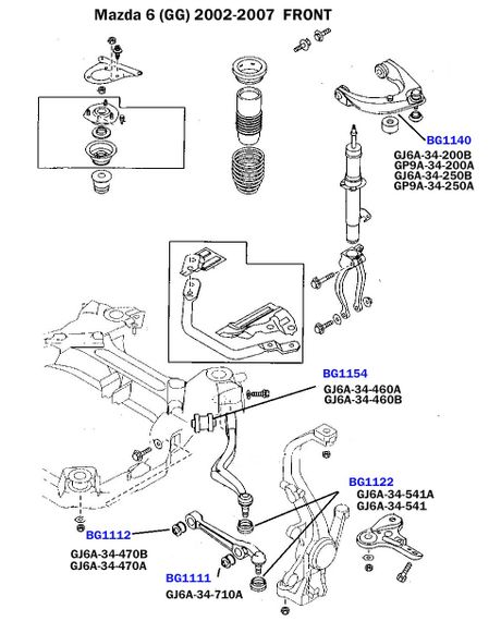 Подушка межрессорная Mercedes Benz Sprinter 95-06 Ford Transit 00- BG1340