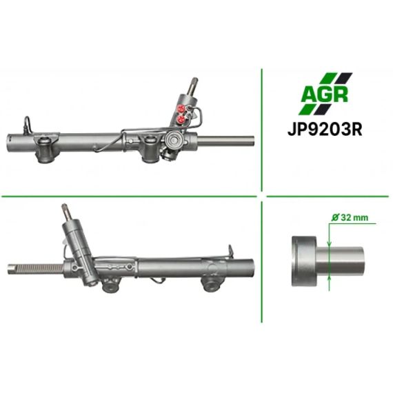 Рулевая рейка с ГУР восстановленная JEEP CHEROKEE (KJ) 01-08, JEEP LIBERTY 01-06