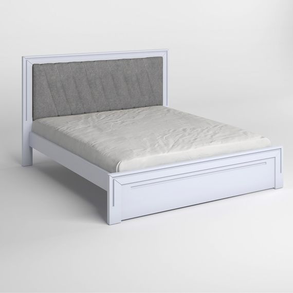 Полуторне дерев&#039;яне ліжко Mebigrand Торонто Т6 Сіро-блакитний (S2010R80B)/Аляска 93 (сірий) 120х190 см (MBG-9878) | Зображення 1