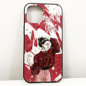 Чехол для Apple Iphone 12 Pro Max. Get it girl! красный HL-80