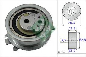 Ролик натяжний VW (вир-во Ina) INA 531082510 на VW PASSAT (362)