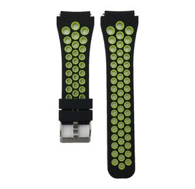 Спортивний ремінець з перфорацією Primo для годинника Xiaomi Amazfit GTR 47 mm - Black&Green