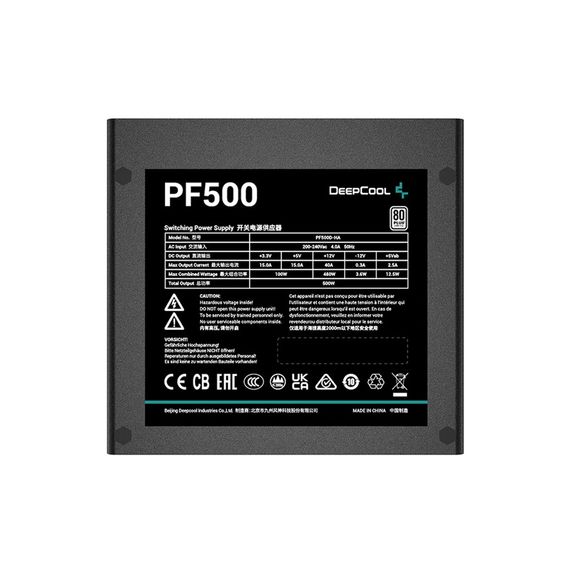 Блок живлення Deepcool 500W PF500 (R-PF500D-HA0B-EU) | Зображення 2