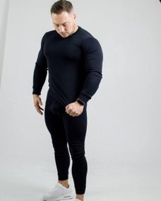 Термобелье Cotton мужское черное