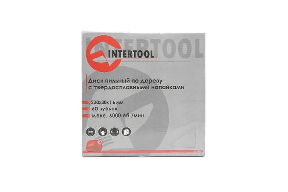 Диск пильный Intertool - 230 х 60T х 30 мм (CT-3047) | Зображення 4