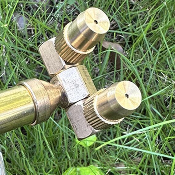Садовый опрыскиватель на бутылку с двумя головками 38см, Синий / Ручной распылитель для бутылки с двумя режимами | Зображення 4