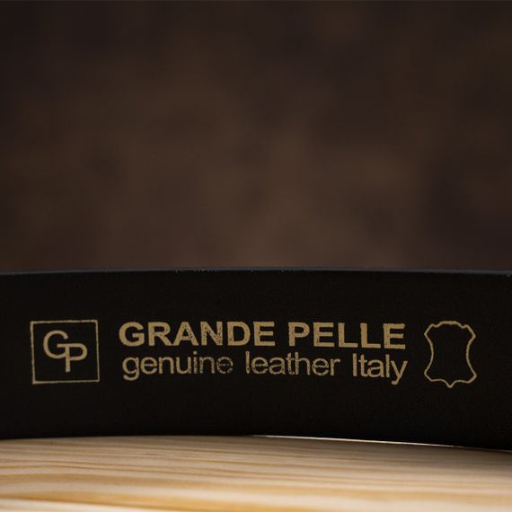 Ремень мужской GRANDE PELLE 11032 Черный | Зображення 6