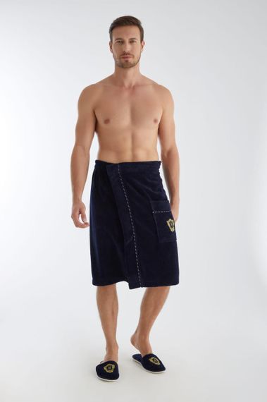 Набір для сауни чоловічий Nusa 040-2 темно-синій | Зображення 2