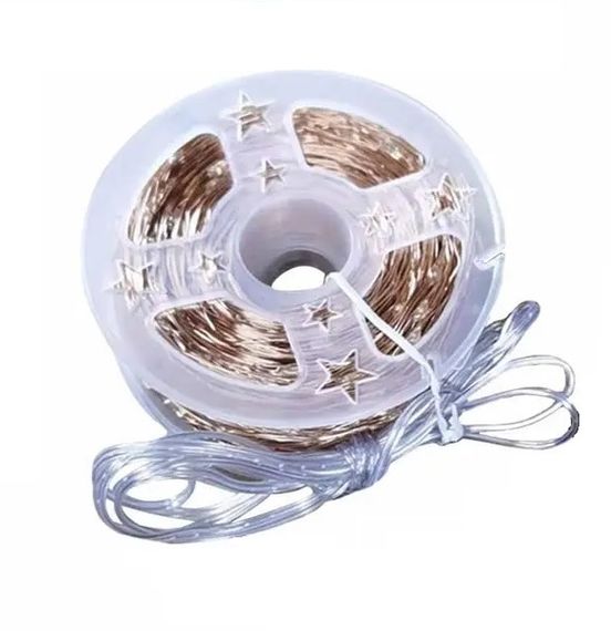 Гирлянда "Роса" на катушке 50 м, 500 Led, 8 режимов, на USB, белая | Зображення 2