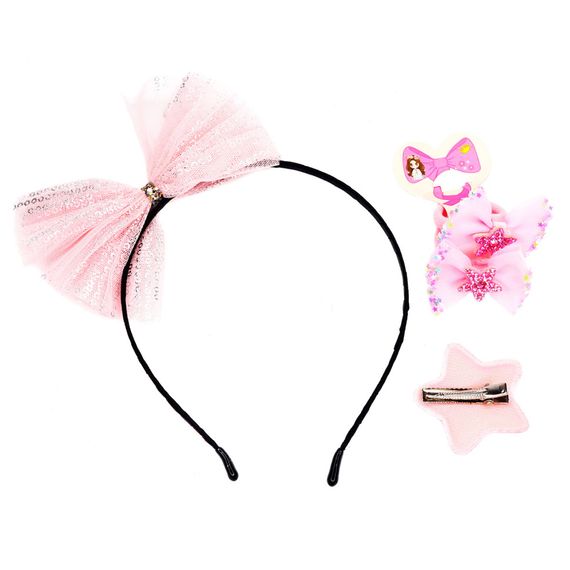 Дитячий набір "Принцеса" 0105-036-3 обруч, резинка, затискач | Зображення 1