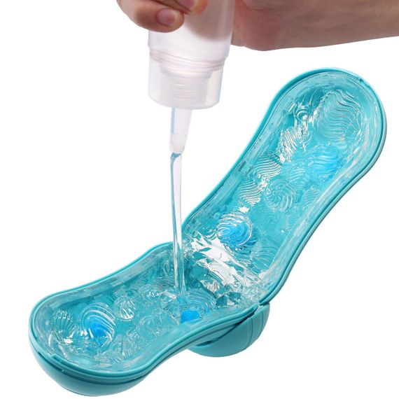 Мастурбатор Tenga Flip Orb — Ocean Blue, з можливістю зміни тиску та стимулювальними кульками всередині | Зображення 4