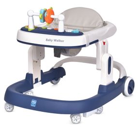 Ходунки M 5032L-4 Bambi Синий, музыка, свет, стопор, силиконовые колёса 4шт, 2 полипроп. колеса, кож.сидение (6903317628025)