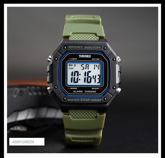 Годинник S2kmei 1496AG Army Green | Зображення 3