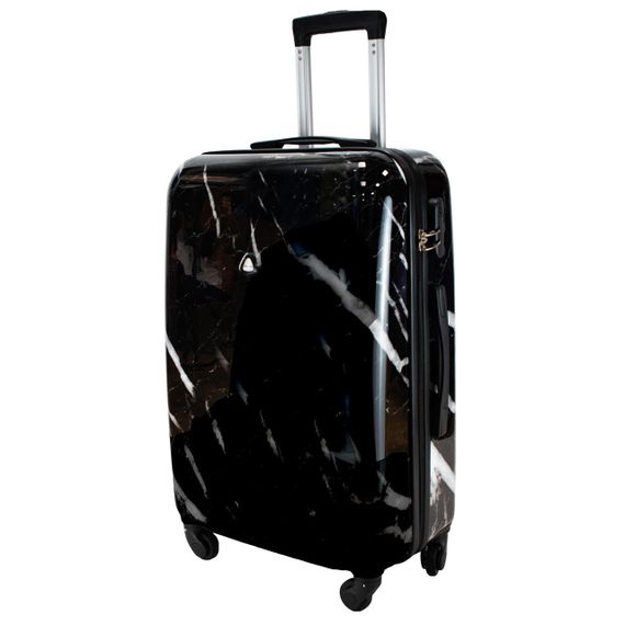 Валіза Semi Line 24" (M) Black Marble (T5730-2)