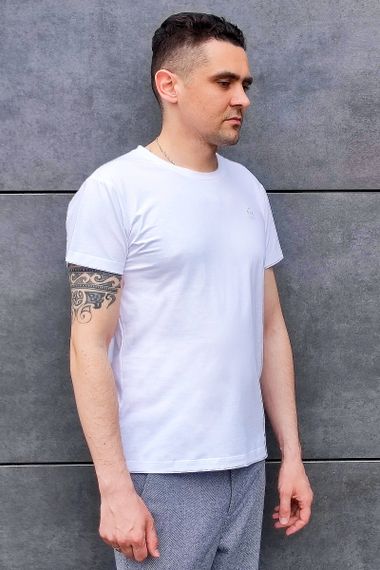 Чоловічі футболки та майки Sun`s House  розмір: 3XL Білий (арт. OT-F-1) | Зображення 3