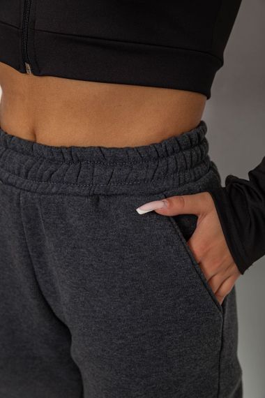 Спортивные штаны женские на флисе, цвет серый, 238R57828-1 | Зображення 4